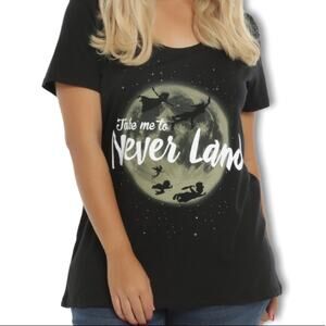 DISNEY PETER PAN NEVERLAND WOMENS TSHIRT SIZE SMALL